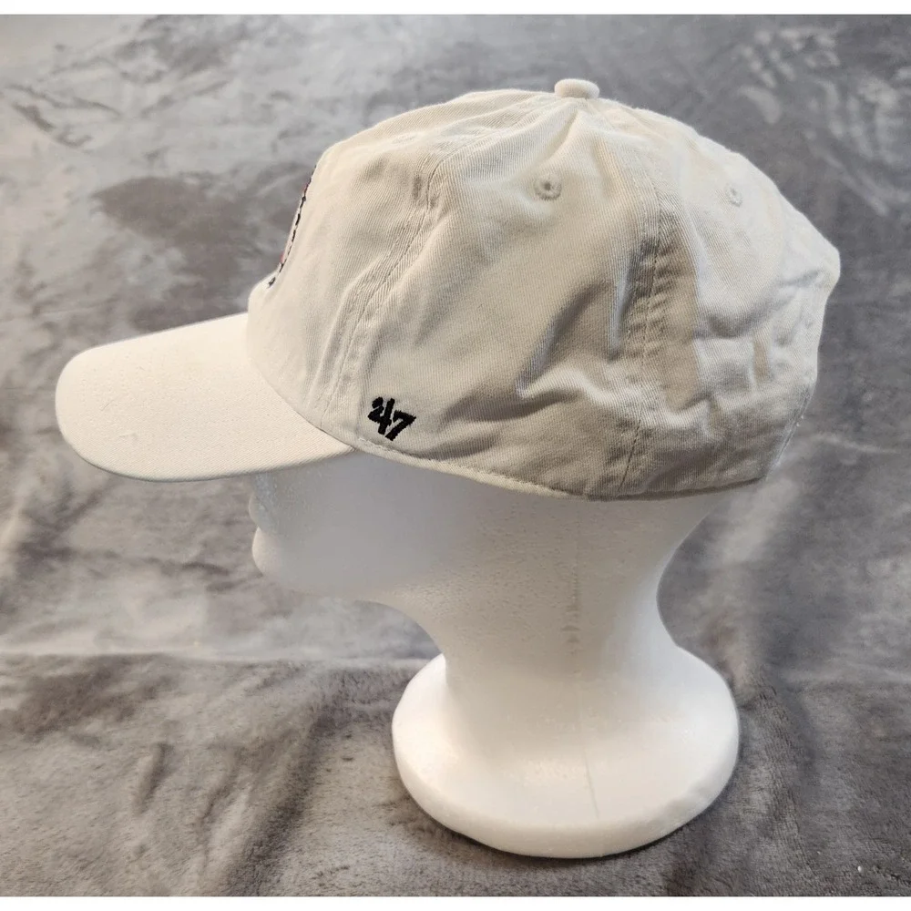 Barstool Sports Hat Mens White '47 Clean Up Dad Logo